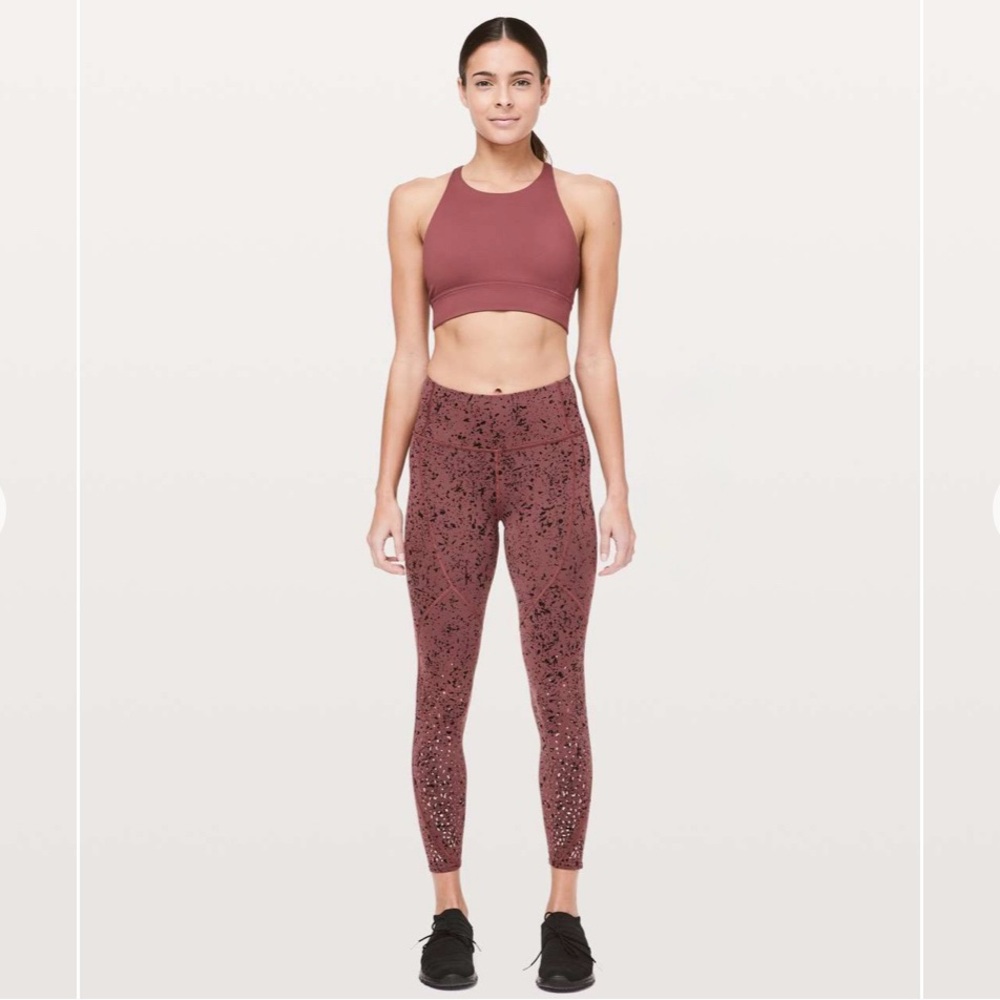 Lululemon Athletica Rust Patterned Leggings